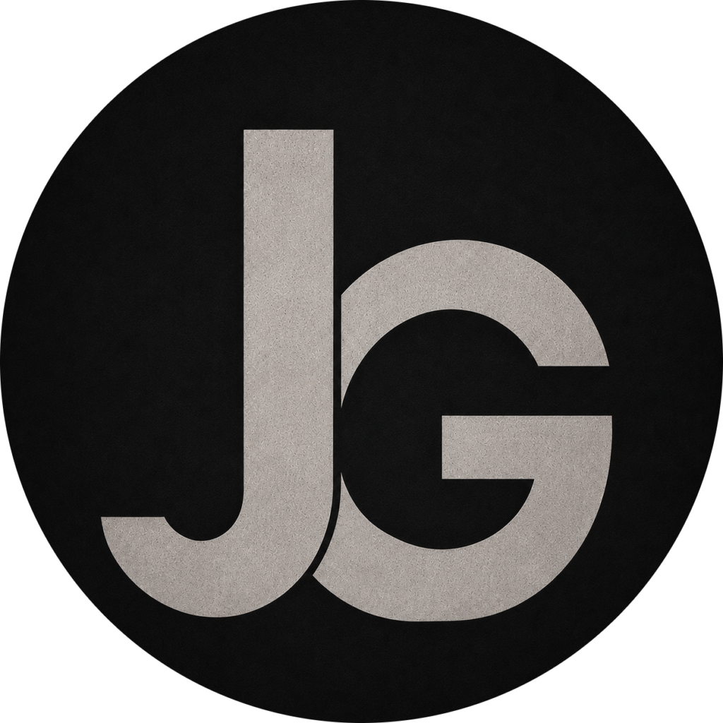Logo Letras JG (Circular fondo transparente)